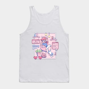 Girl with headphones Tank Top